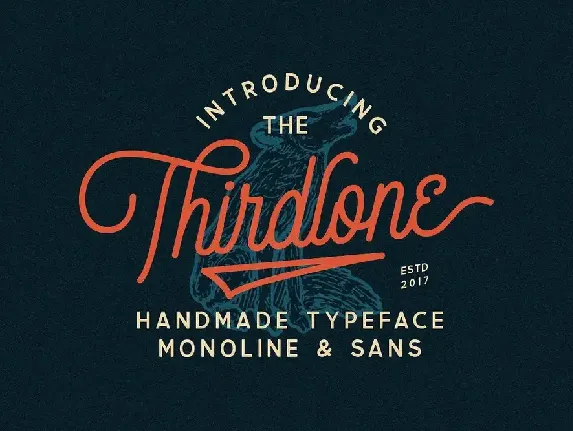 Thirdlone Handmande font