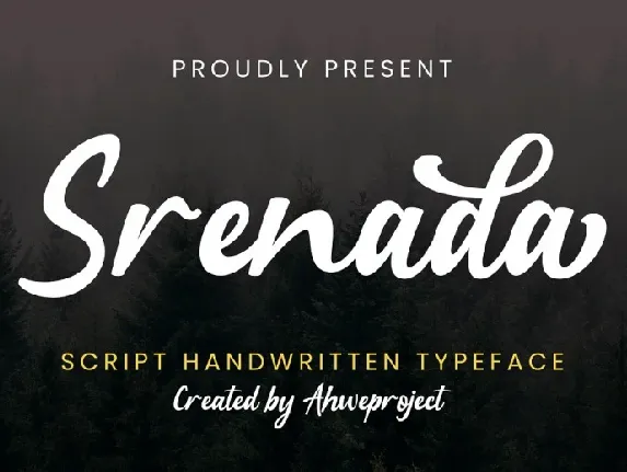 Srenada font