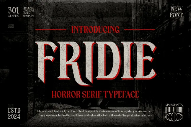 FRIDIE font