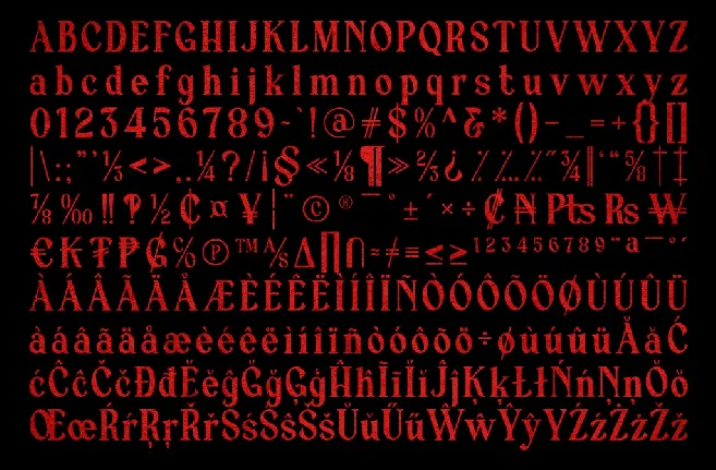 FRIDIE font