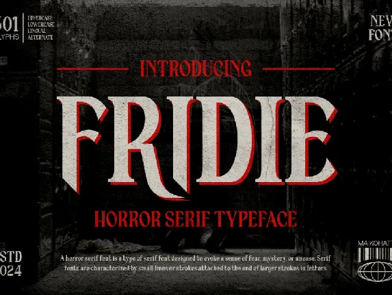 FRIDIE font