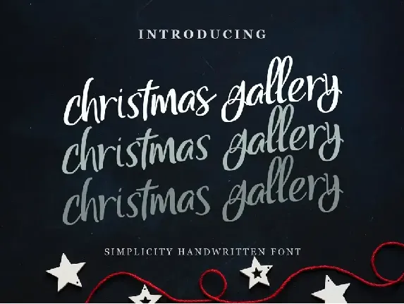 Christmas Gallery font