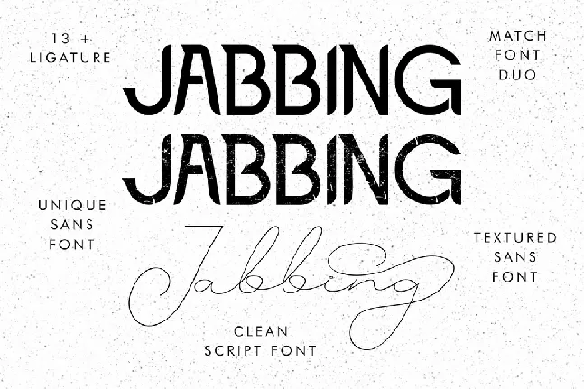 Jabbing Demo font