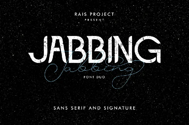 Jabbing Demo font