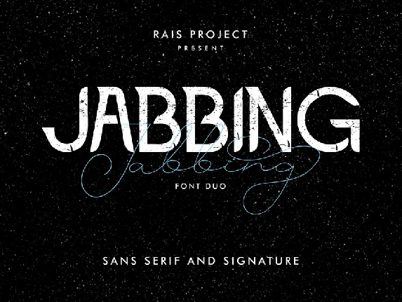 Jabbing Demo font