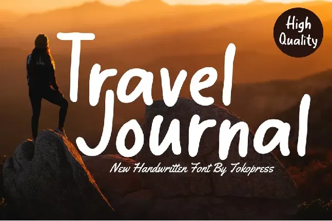 Travel Journal font