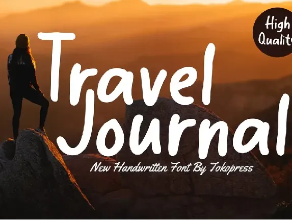 Travel Journal font