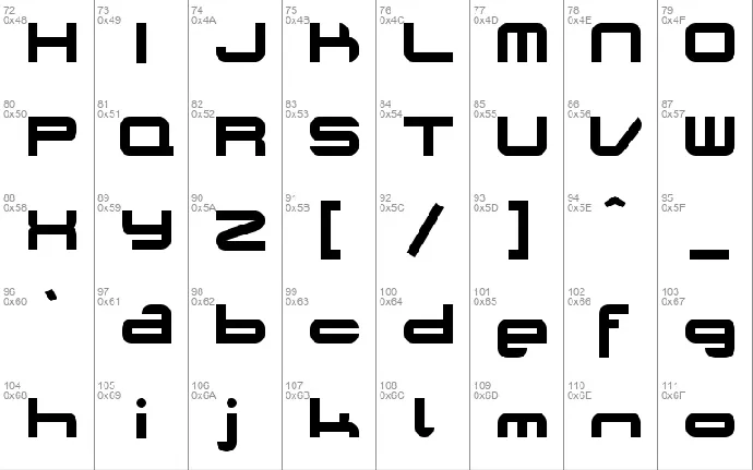 Planet Opti font