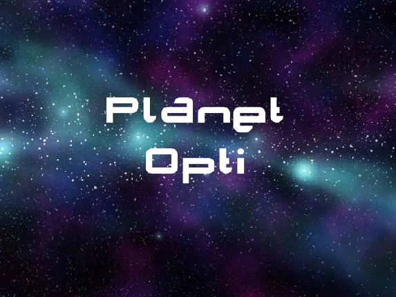 Planet Opti font