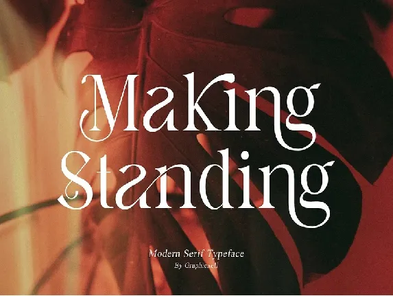 Making Standing font