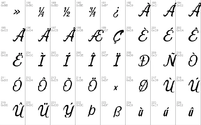 Allema font