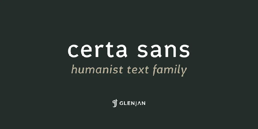 Certa Sans font