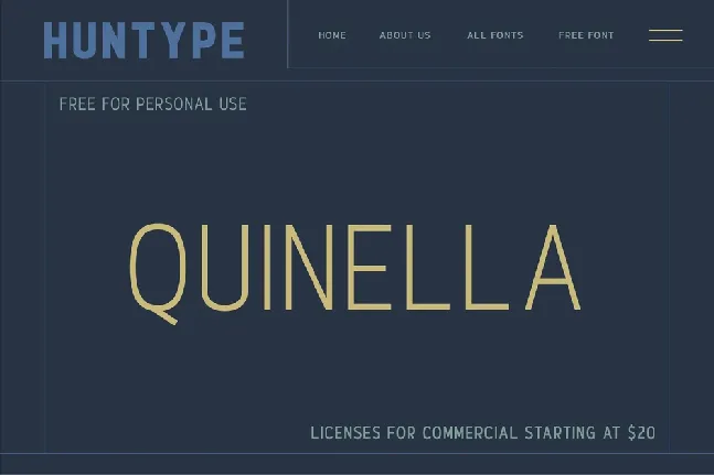 Quinella font