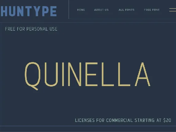 Quinella font