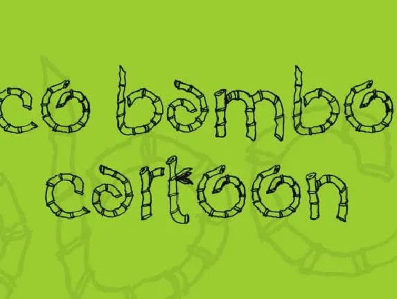 Eco Bamboo Cartoon font