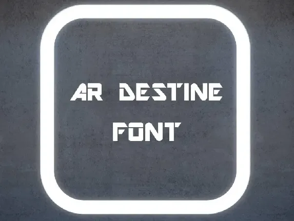 Ar Destine font