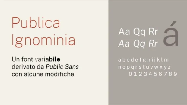 Publica Ignominia Family font