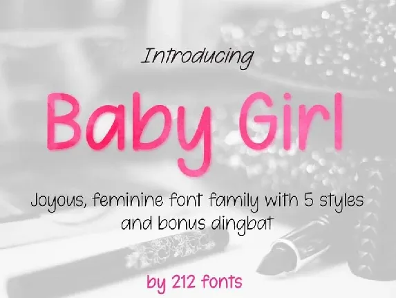 Baby Girl Handwritten font