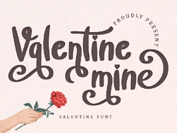 Valentine Mine - Personal Use font