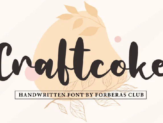 Craftcoke font