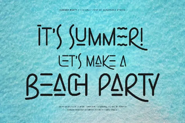 Summer Party font