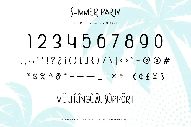 Summer Party font