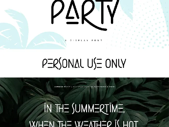 Summer Party font