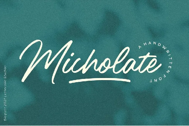 Micholate font