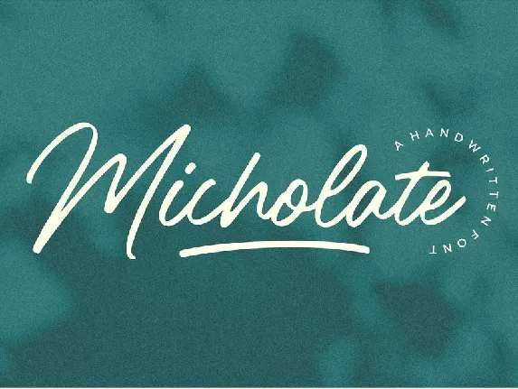 Micholate font