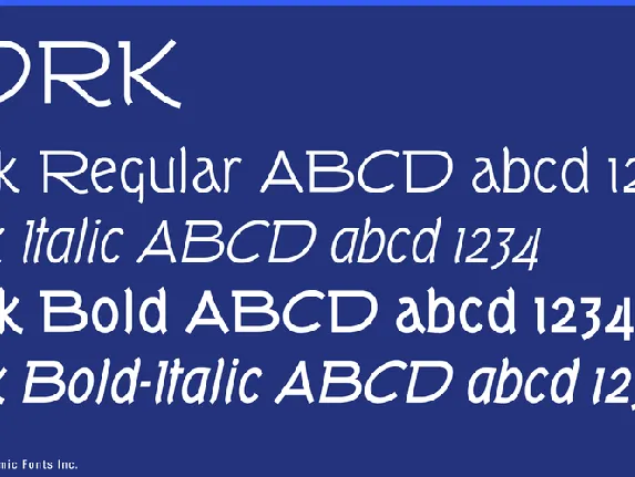 Tork font