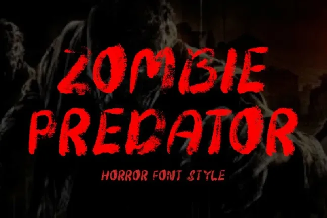 Zombie Predator font