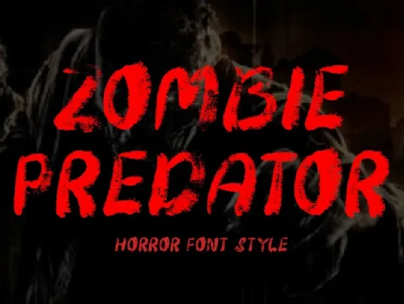 Zombie Predator font