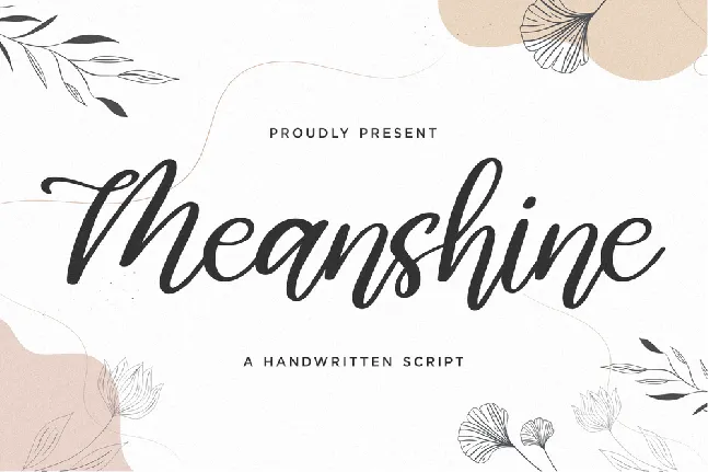 Meanshine font