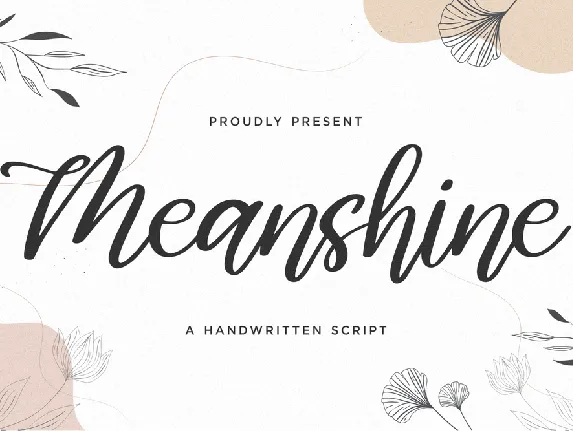 Meanshine font