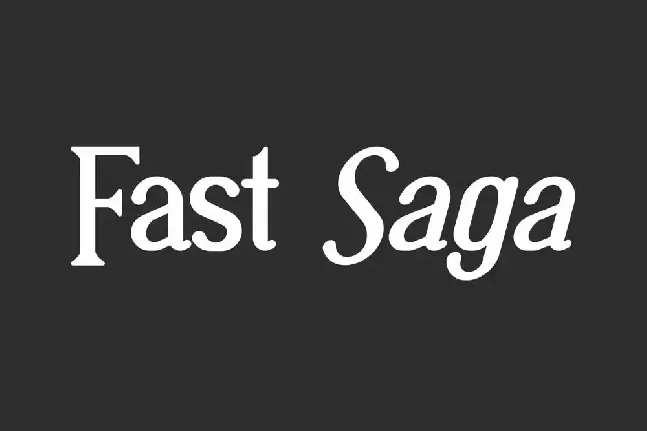 Fast Saga font