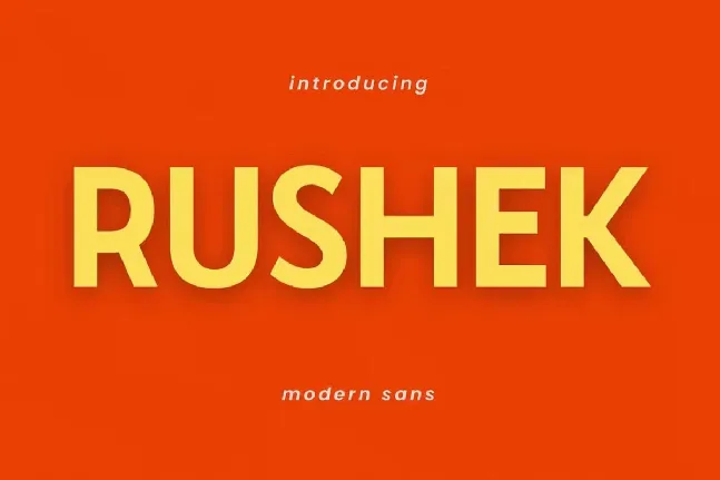 Rushek font