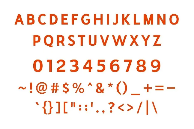 Rushek font