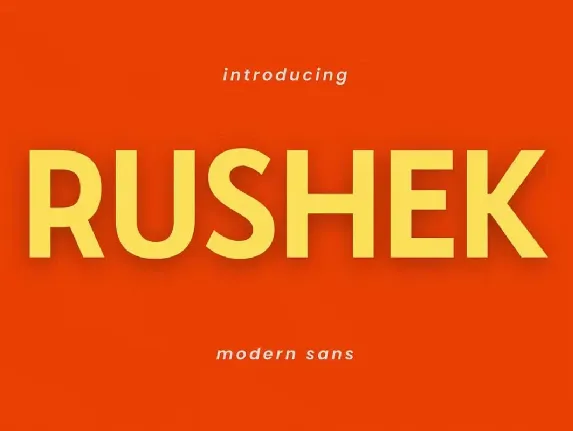 Rushek font