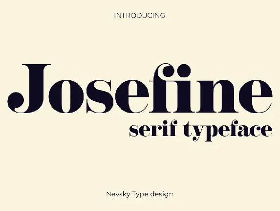 NT Josefine Typeface font