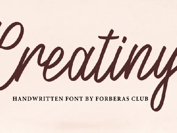 Creatiny font