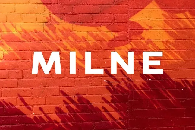 Milne font