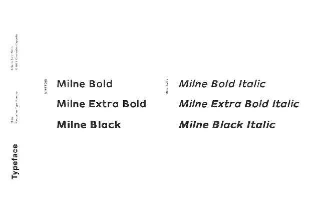 Milne font