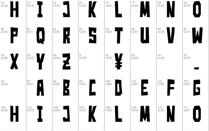 Simple Slum__G font