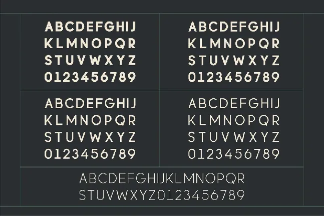 Geomatic font