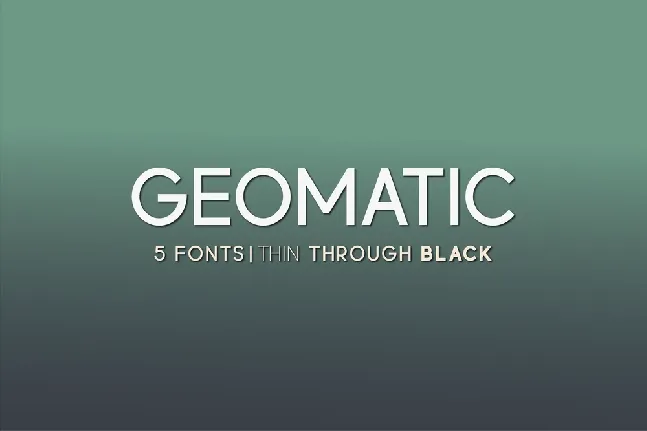 Geomatic font