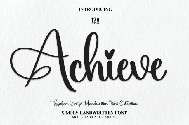 Achieve Script font