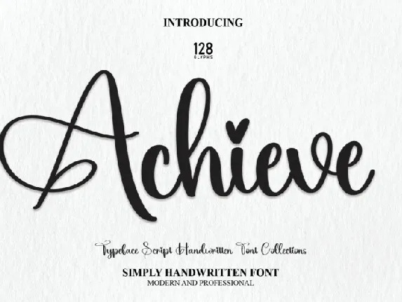 Achieve Script font