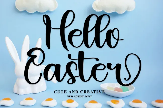 Hello Easter font