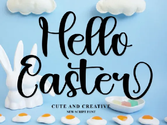 Hello Easter font