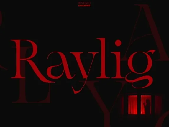 Raylig font